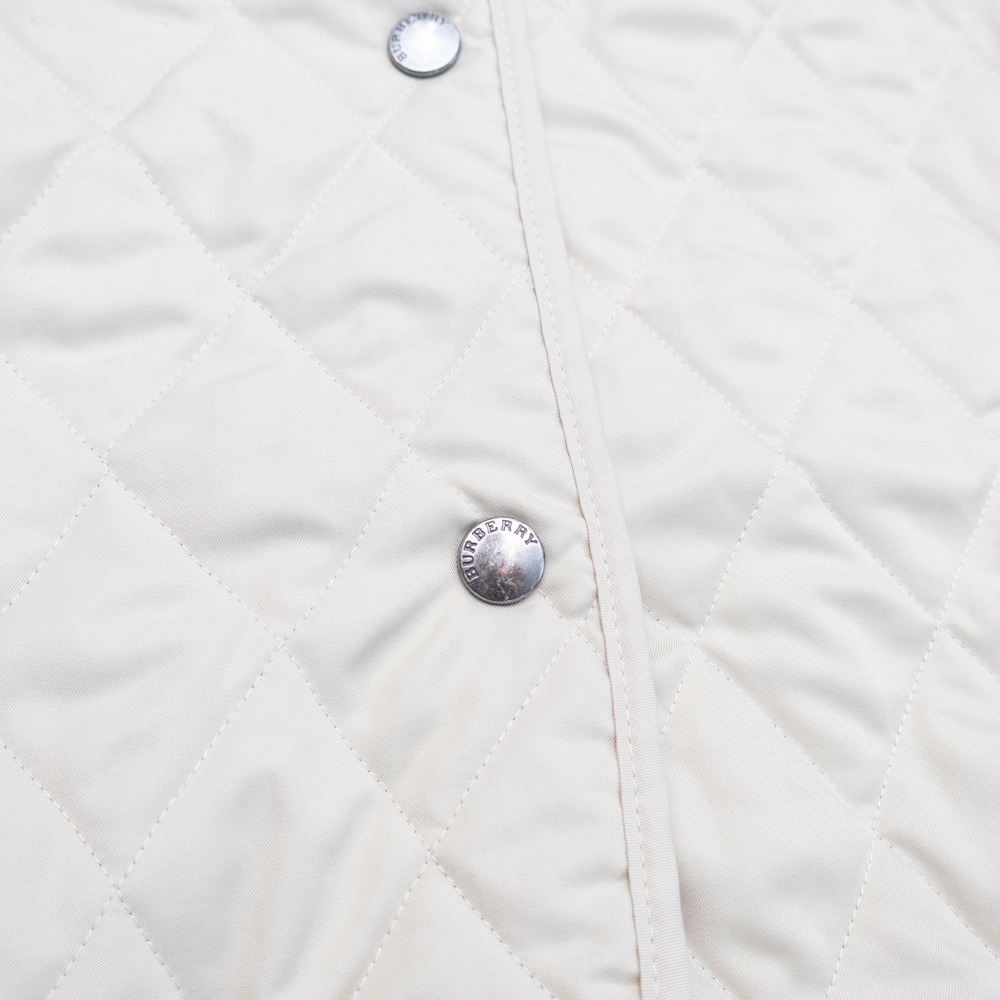 Burberry London Quilted Jacket Cream Nova Check Lining Made in England Large - Picture 9 of 9